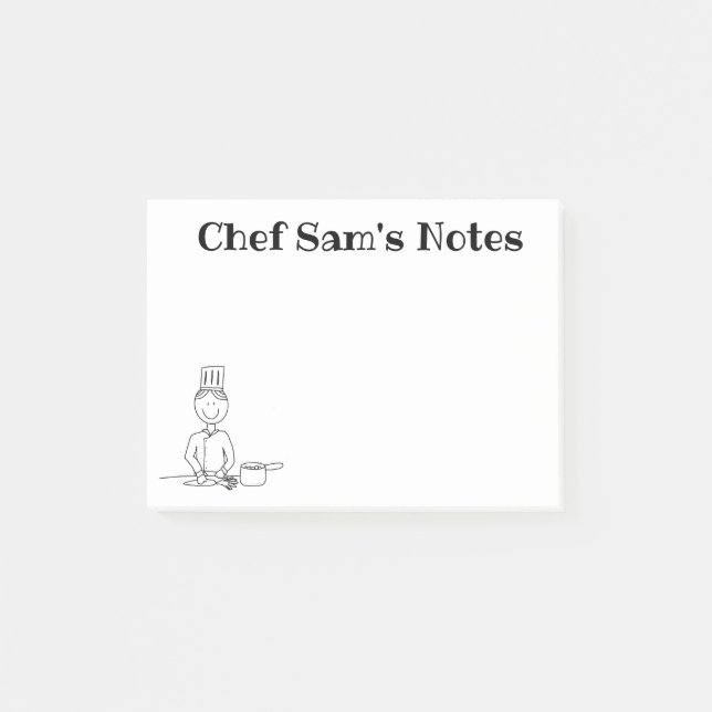 Post-it® Personnalisé "Chef"  (Devant)