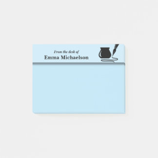 Post-it® Personnalisé depuis le bureau du bureau, bleu