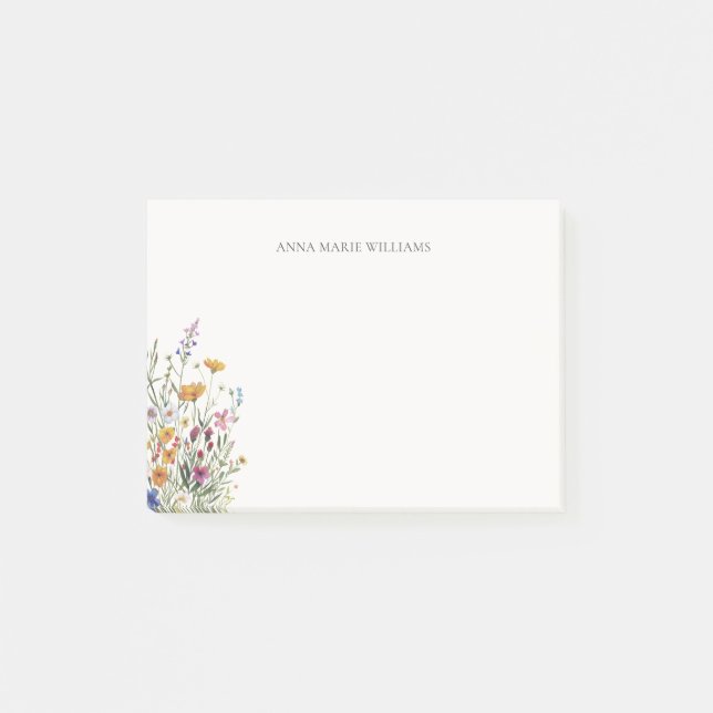 Post-it® Personnalisé élégant floral (Devant)