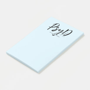 Post-it® Personnalisé Elegant PsyD Docteur en Psychologie