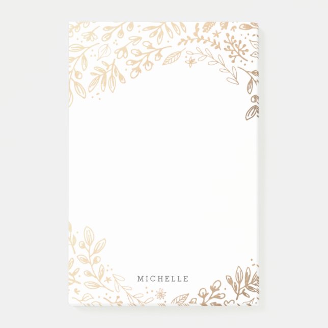 Post-it® Personnalisé | Fleurs de récolte (Devant)