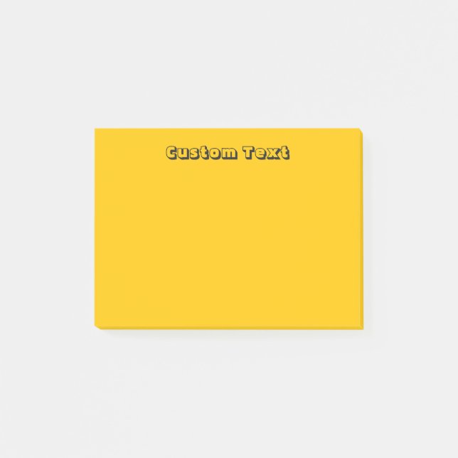 Post-it® Personnalisé Jaune/Orange (Devant)