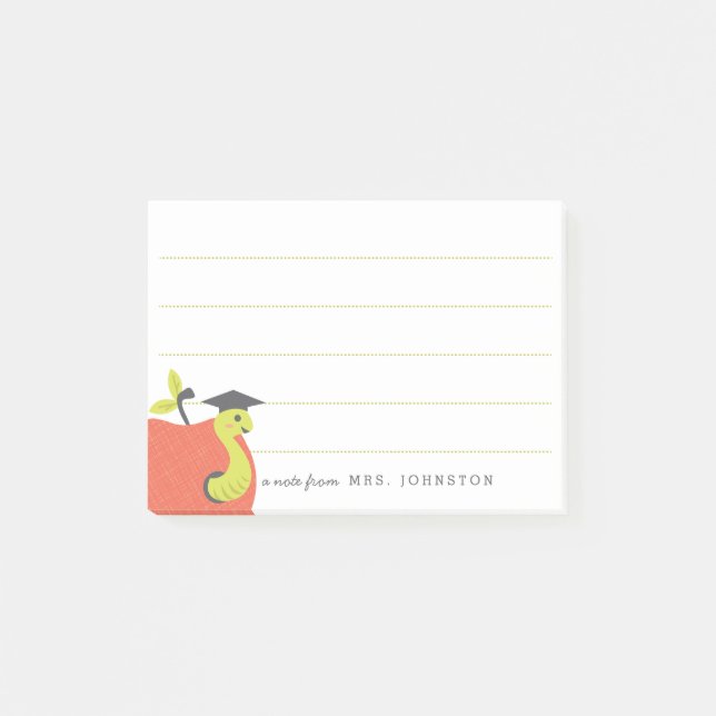 Post-it® Personnalisé | Papeterie de l'enseignant Little Ap (Devant)