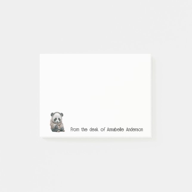 Post-it® Personnaliser Cute Panda (Devant)