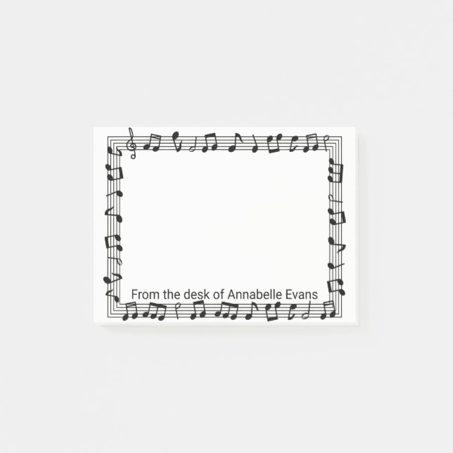 Post-it® Personnaliser le cadre musical (Devant)