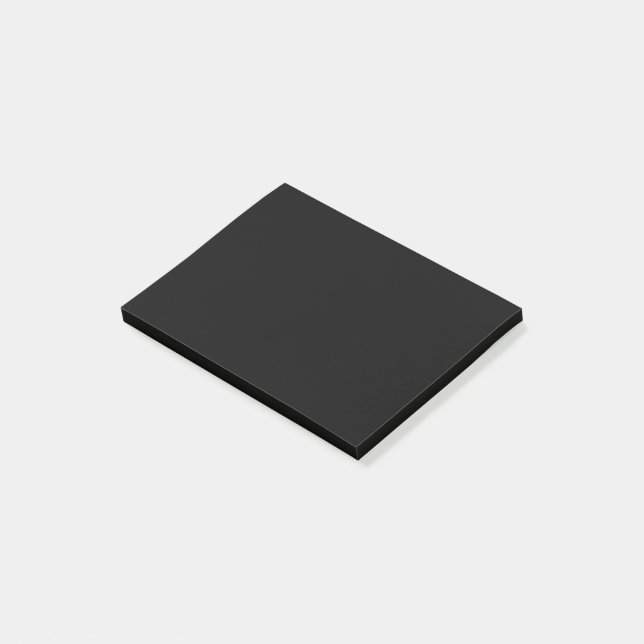 Post-it® Personnaliser simple Noir couleur solide (Incliné)