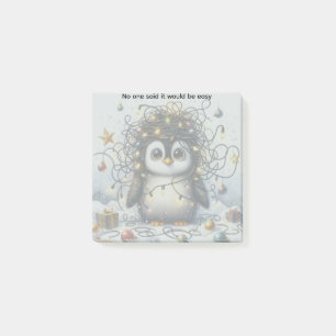 Post-it® Personnalisez ce mignon manchot empêtré dans les l
