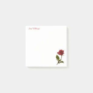 Post-it® Personnalisez :  Photographie florale - un rose