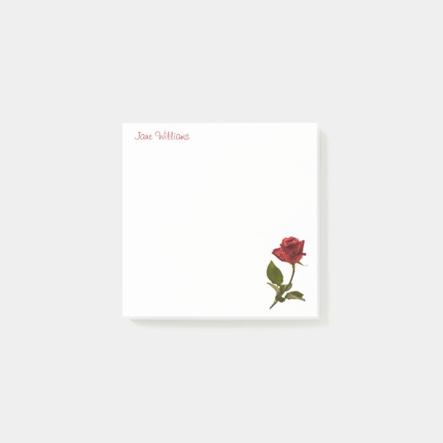 Post-it® Personnalisez:  Photographie florale - Une Rose ro (Devant)