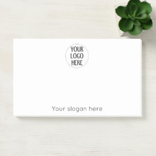Post-it® Personnalisez votre slogan de logo d'entreprise No