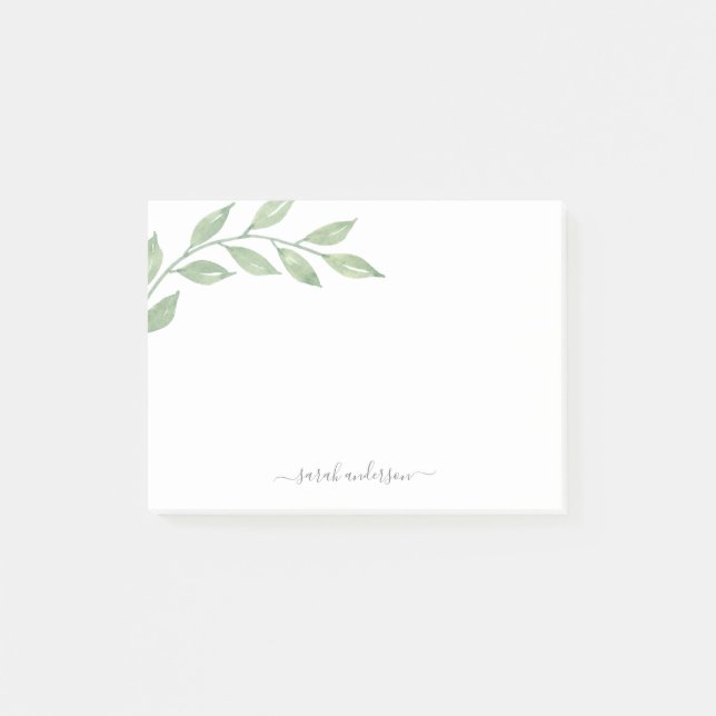 Post-it® Personnalité de Greenery Calligraphy (Devant)