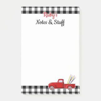 Post-it® Petit Camion rouge personnalisé