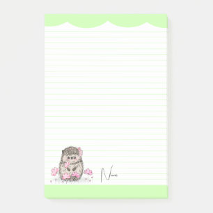 Post-it® Petit Hérisson personnalisé vert
