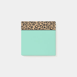 Post-it® Petit Leopard Turquoise Notes