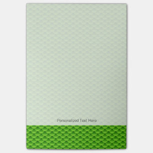 Post-it® Petit motif vert d'échelle de poissons