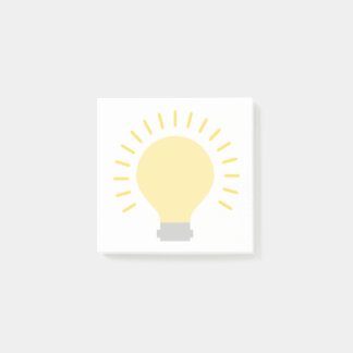 Post-it® Petite ampoule jaune blanc Art 3x3 Mini collant