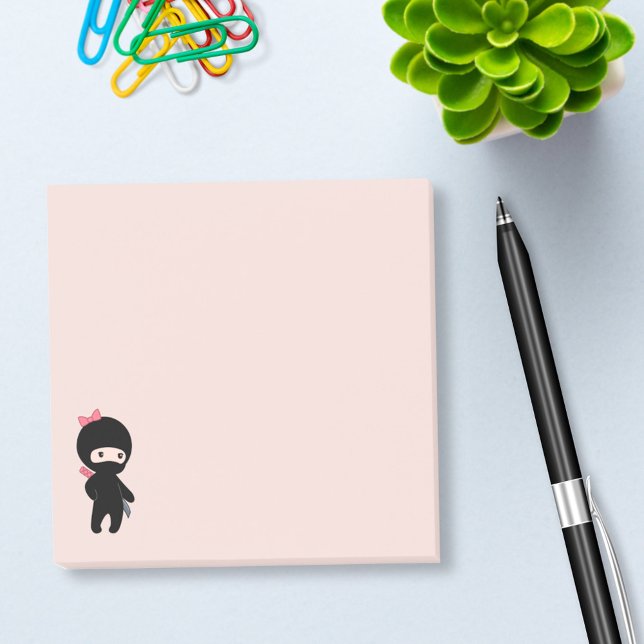 Post-it® Petite fille Ninja rose (Créateur téléchargé)