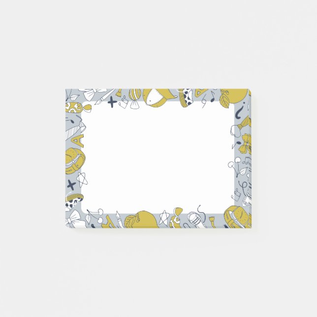 Post-it® Petites Choses Scolaires sur Drôle (Devant)