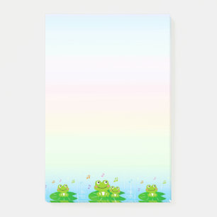 Post-it® Petites grenouilles mignonnes aux couleurs pastel
