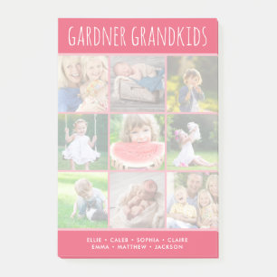 Post-it® Petits-enfants personnalisés Noms Instagram 9 Phot