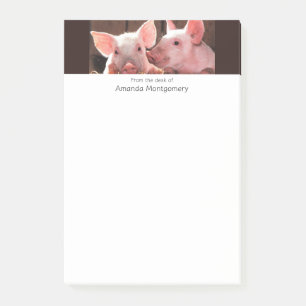 Post-it® Photo d'un animal de porcelets roses mignons