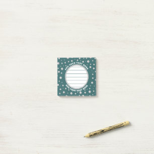 Post-it® Photo personnalisé avec Cercles de Perles sur Fond
