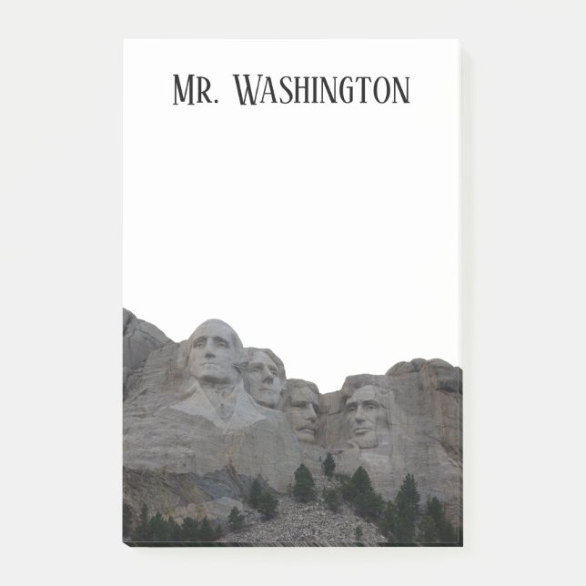 Post-it® Photo personnalisée du Mont Rushmore (Devant)