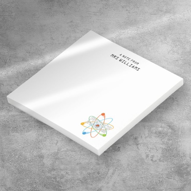 Post-it® PHYSIQUE PERSONNALISÉE C'EST LA Science DU DROIT (Personalized PHYSICS IT'S THE LAW Science Post-it Notes)