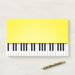 Post-it® Piano Clavier Musique Jaune joyeuse