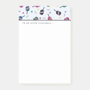 Post-it® Pickleball à faire après Pickleball Dink