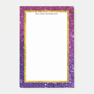 Post-it® Pierres à Parties scintillant rose et violet