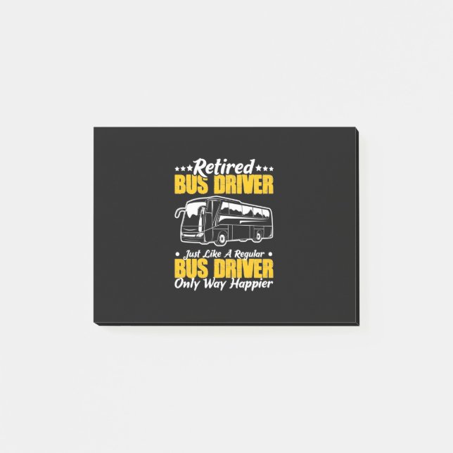 Post-it® Pilote de bus retraité (Devant)
