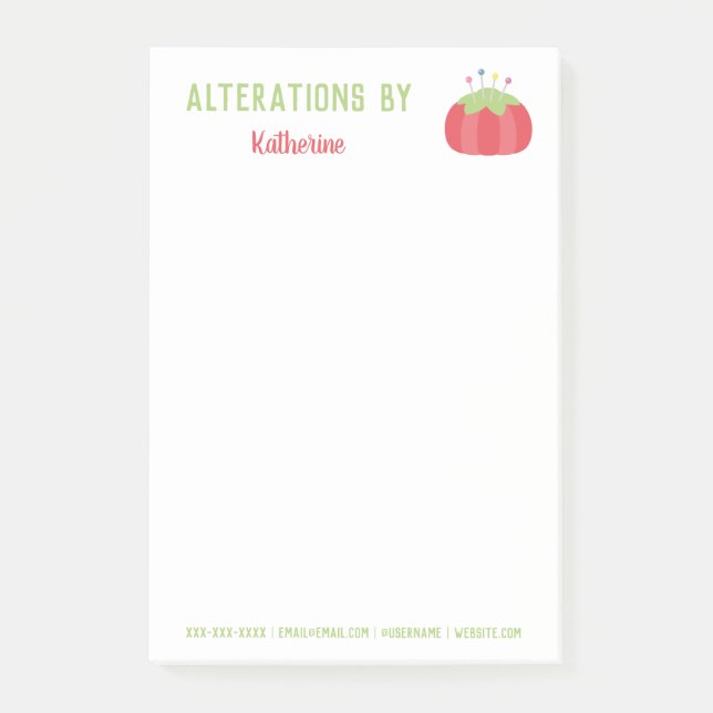 Post-it® Pincushion tomate Cute à coudre fait main (Devant)