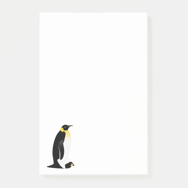Post-it® Pingouin avec son bébé (Devant)