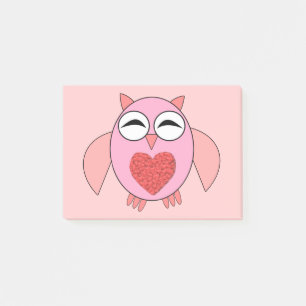 Post-it® Pink Love Heart Owt Post il note Pad