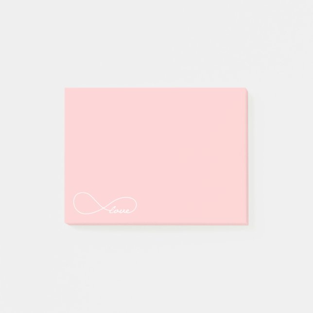 Post-it® Pink Love Infinity PostIt (Devant)