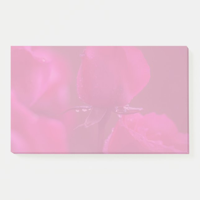 Post-it® Pink Roses with Dew (Devant)