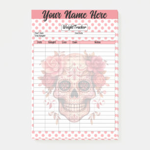 Post-it® Pink Sugar Skull Tracker