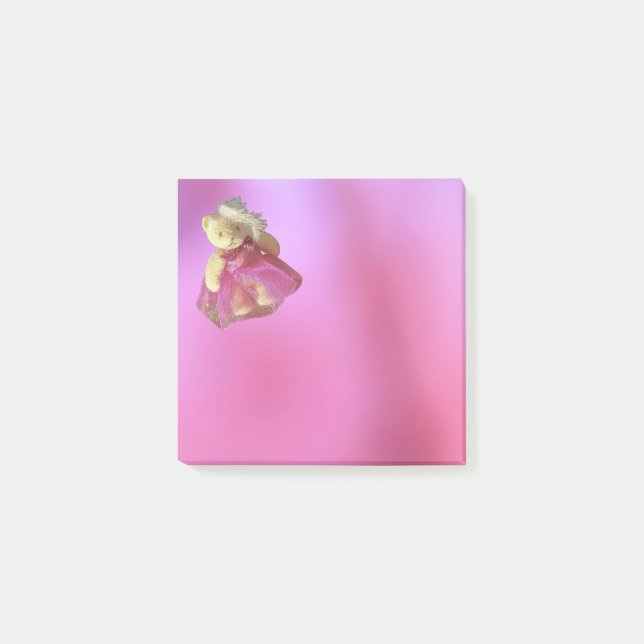 Post-it® Pink teddy bear party animal (Devant)