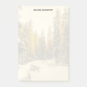 Post-it® Pins couverts de neige Forêt Nature Photo