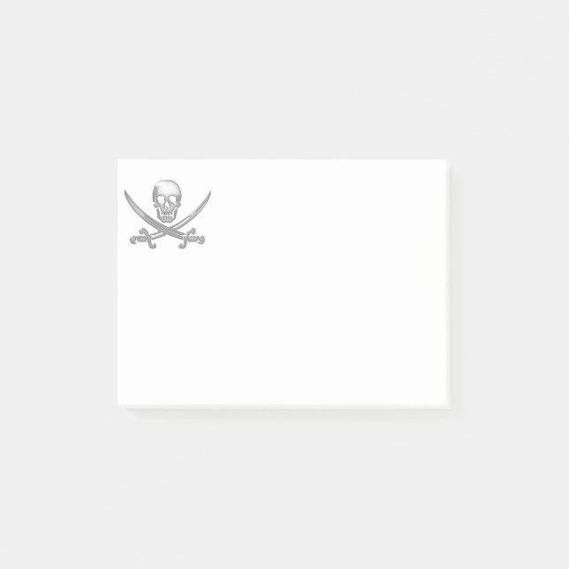 Post-it® Pirate Skull & Shones d'épée (TLAPD) (Devant)