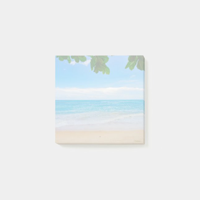 Post-it® Pittoresque Tropical Beach Sable de soleil et Surf (Devant)