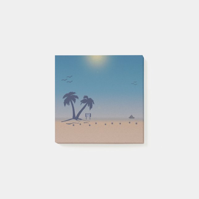 Post-it® Plage de Palm Trees (Devant)