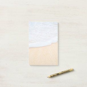 Post-it® Plage de sable avec Surf en mousse