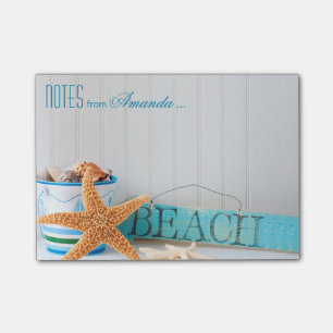 Post-it® Plage d'étoiles de mer personnalisée