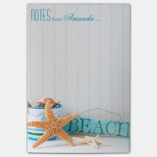 Post-it® Plage d'étoiles de mer personnalisée