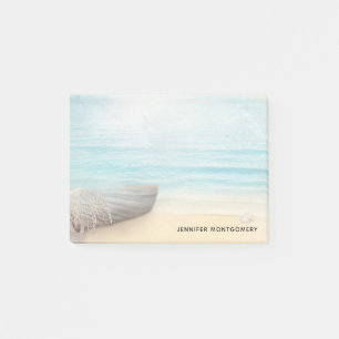 Post-it® Plage nautique avec Rowboat & Fishing Net