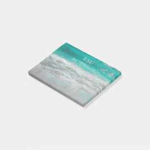 Post-it® Plage Turquoise Blanc Tropical Ocean Waves