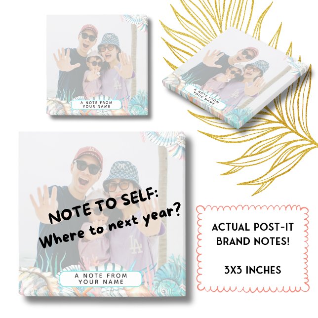 Post-it® Plage Vacances Souvenirs Famille Keepsaké Shell (Personalize your desk and remember the best family vacation ever. Also, where to next year? :D)