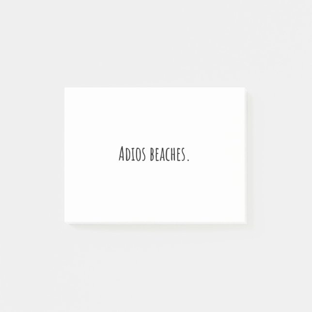 Post-it® Plages Adios. (Devant)